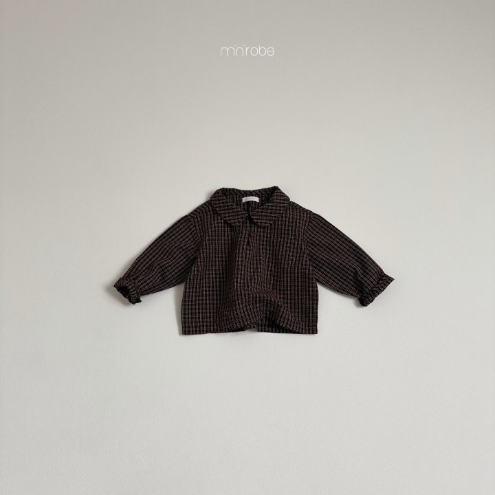Mini Robe - Korean Baby Fashion - #babyclothing - Checked Blouse - 7