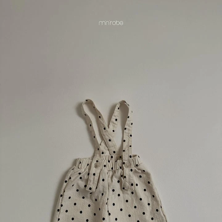 Mini Robe - Korean Baby Fashion - #babyfashion - Coco Dot Overalls - 8