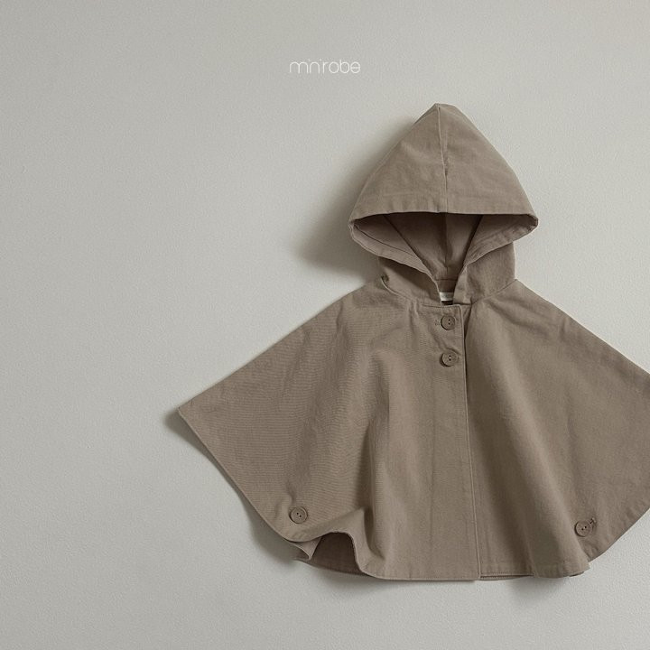 Mini Robe - Korean Baby Fashion - #babyfashion - Hooded Cape Coat - 8