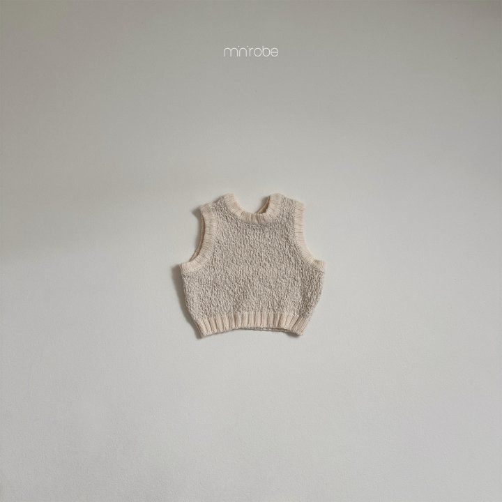 Mini Robe - Korean Baby Fashion - #babyfever - Roa Knit Vest - 5