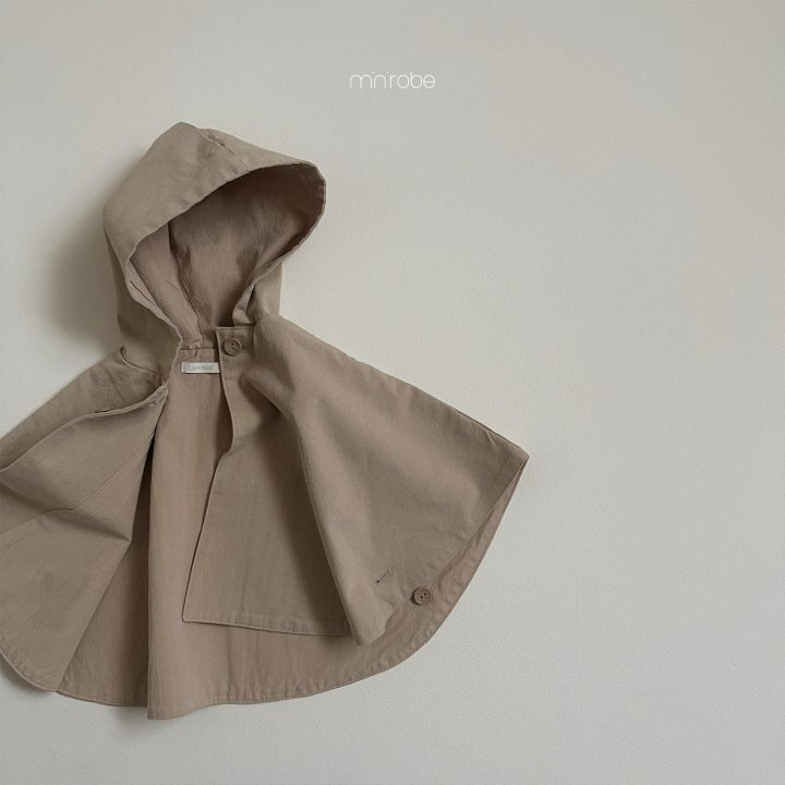Mini Robe - Korean Baby Fashion - #babyfever - Hooded Cape Coat - 9