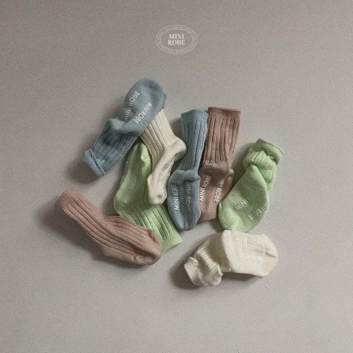 Mini Robe - Korean Baby Fashion - #babyfever - Pastel Socks Set