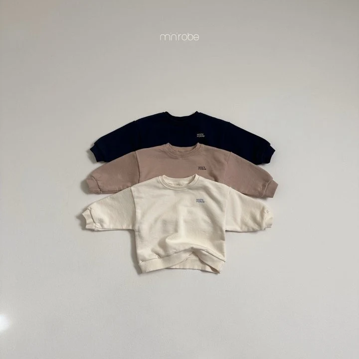 Mini Robe - Korean Baby Fashion - #babyfever - Round Logo Sweatshirts - 4