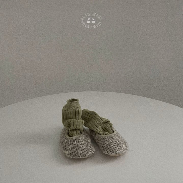 Mini Robe - Korean Baby Fashion - #babygirlfashion - Pistachio Socks Set - 12