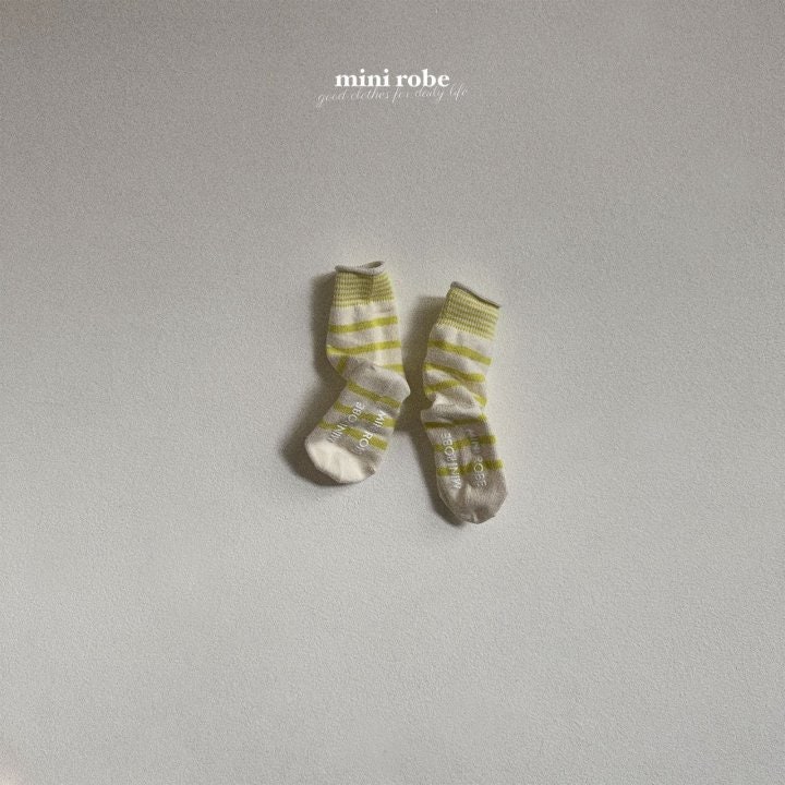 Mini Robe - Korean Baby Fashion - #babyfever - Saint Socks Set - 4