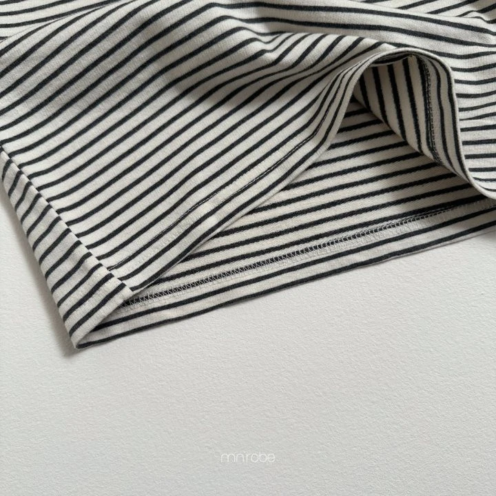 Mini Robe - Korean Baby Fashion - #babylifestyle - Striped Collar Sweatshirts - 6