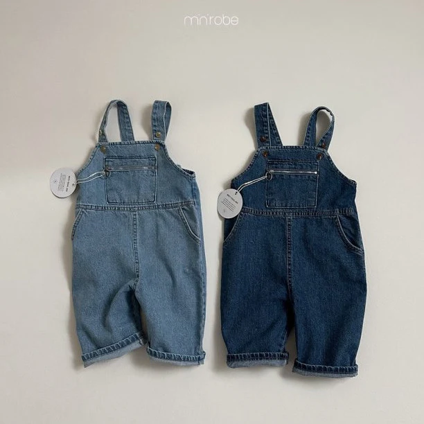Mini Robe - Korean Baby Fashion - #babylifestyle - Poing Zipper Overalls