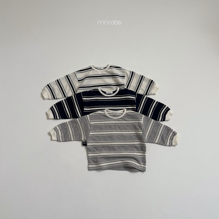 Mini Robe - Korean Baby Fashion - #babylifestyle - Cuckoo Stripe Tee