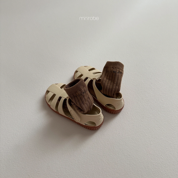 Mini Robe - Korean Baby Fashion - #babylifestyle - Lettering Socks - 7
