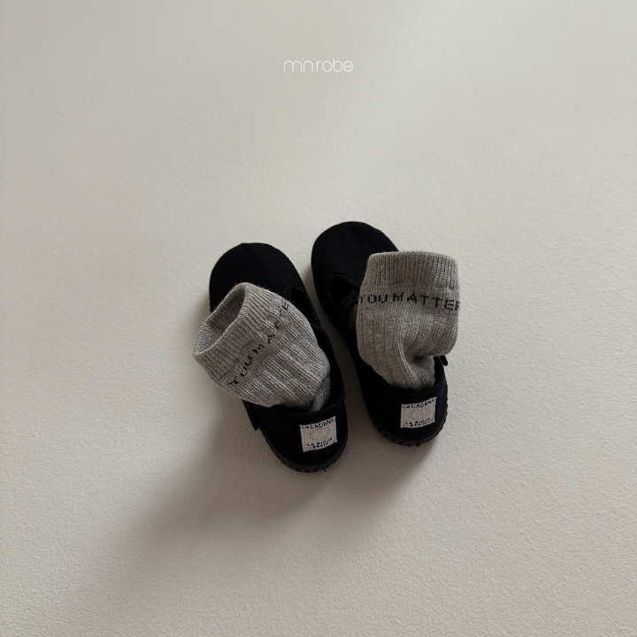 Mini Robe - Korean Baby Fashion - #babyoninstagram - Lettering Socks - 8
