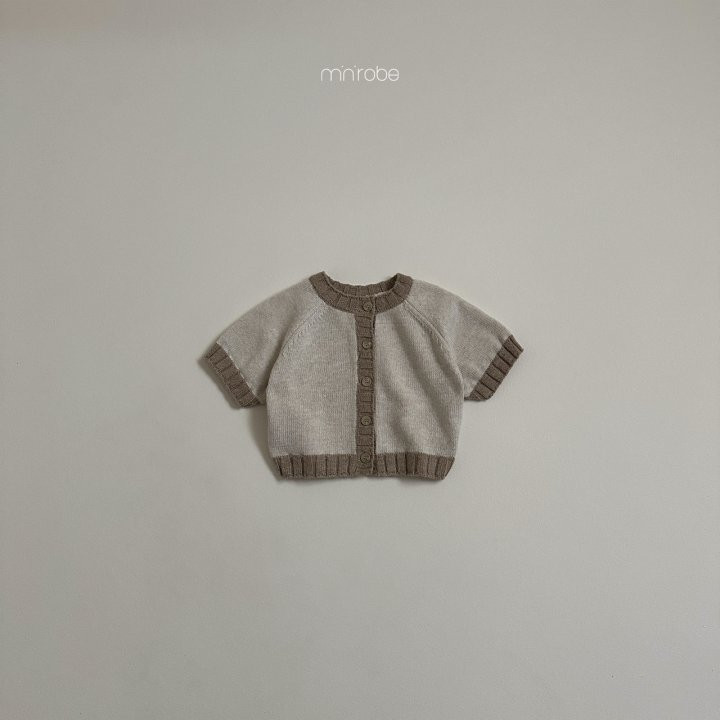 Mini Robe - Korean Baby Fashion - #babyootd - Reversible Short Sleeve Cardigan - 5
