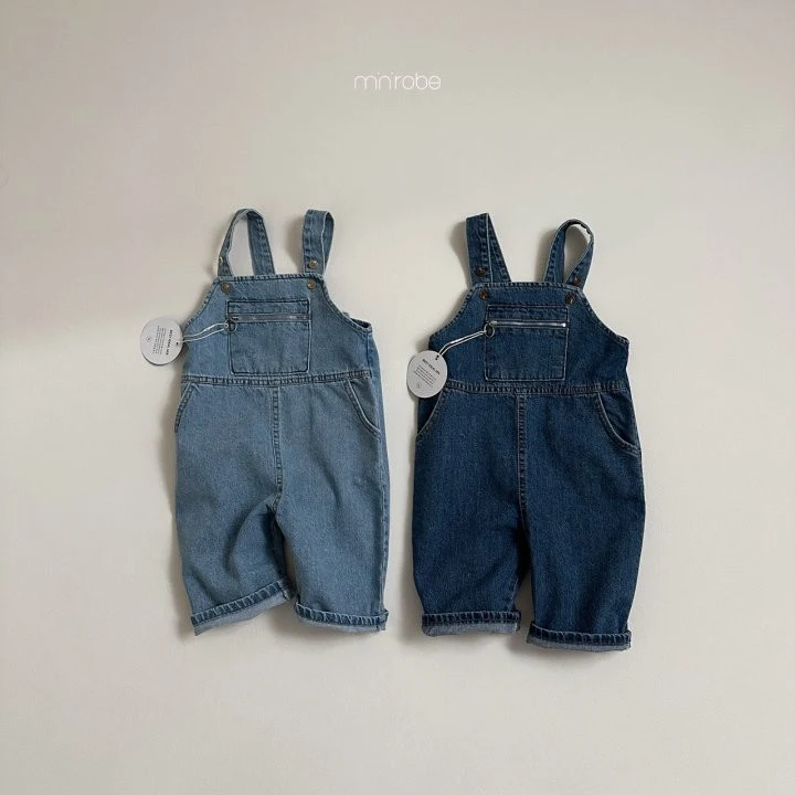 Mini Robe - Korean Baby Fashion - #babyootd - Poing Zipper Overalls - 3