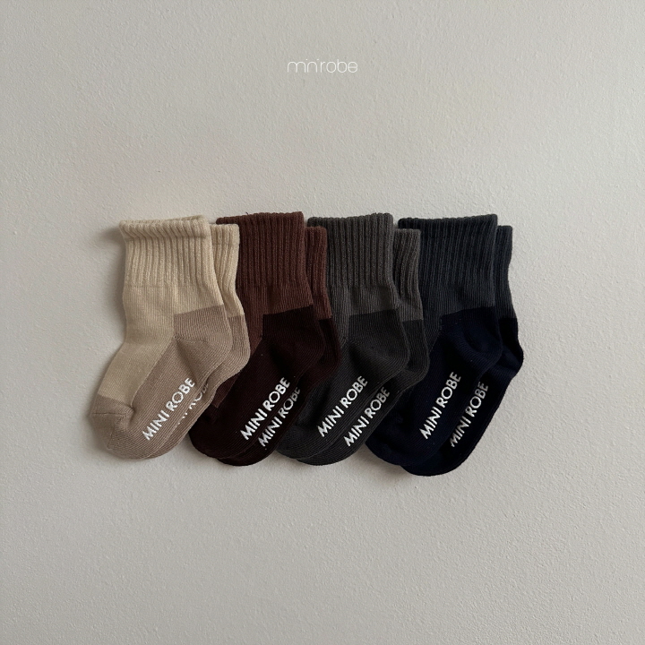 Mini Robe - Korean Baby Fashion - #babyootd - Peanut Socks Set