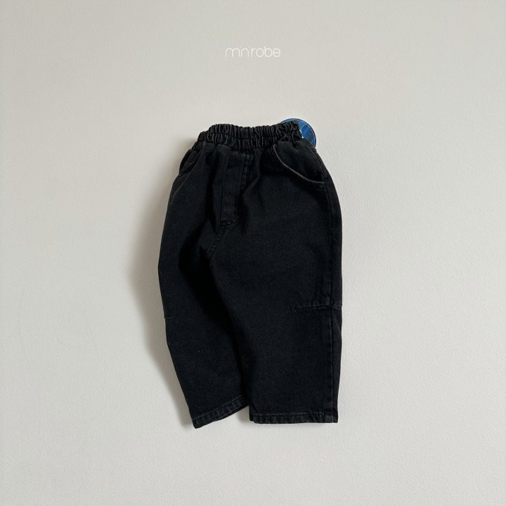 Mini Robe - Korean Baby Fashion - #babyoutfit - Dart Denim Pants - 8