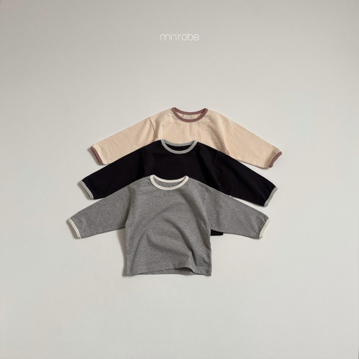 Mini Robe - Korean Baby Fashion - #babyoutfit - Soft Terry Raglan Tee