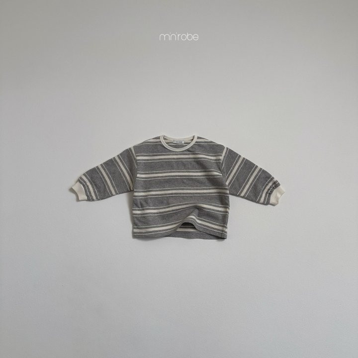 Mini Robe - Korean Baby Fashion - #babyoutfit - Cuckoo Stripe Tee - 5
