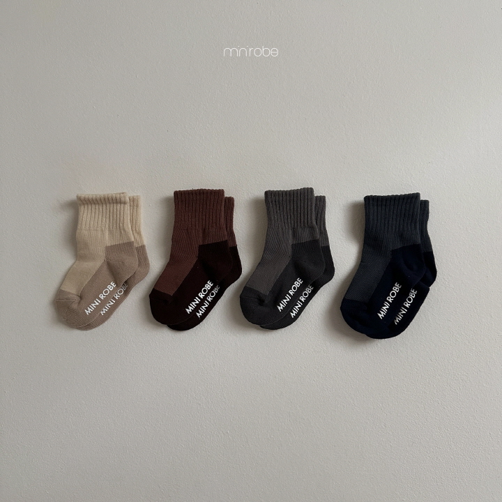 Mini Robe - Korean Baby Fashion - #babyoutfit - Peanut Socks Set - 3