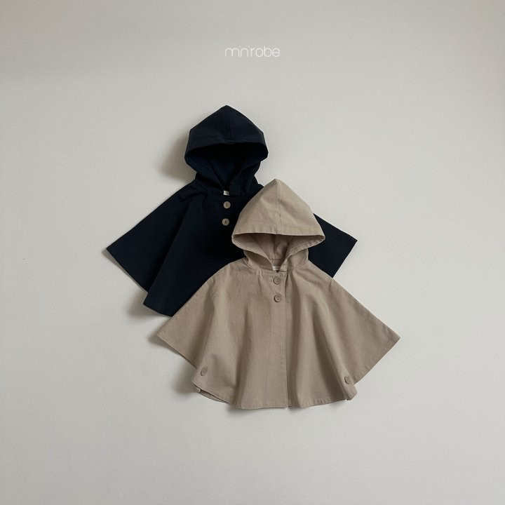 Mini Robe - Korean Baby Fashion - #babywear - Hooded Cape Coat