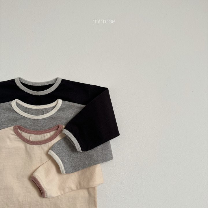Mini Robe - Korean Baby Fashion - #babywear - Soft Terry Raglan Tee - 3