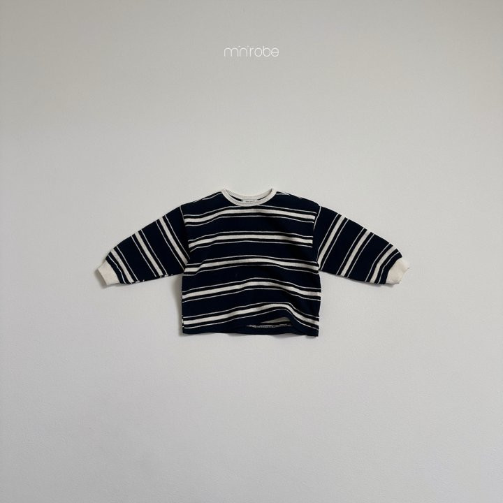 Mini Robe - Korean Baby Fashion - #babywear - Cuckoo Stripe Tee - 6