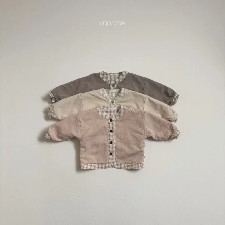 Mini Robe - Korean Baby Fashion - #babywear - Check River Cardigan - 5