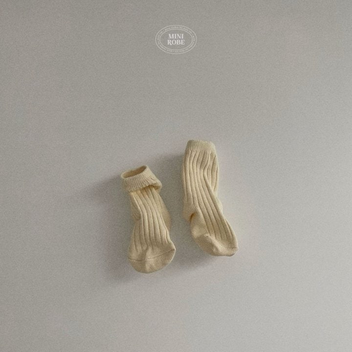 Mini Robe - Korean Baby Fashion - #babywear - Pistachio Socks Set - 3