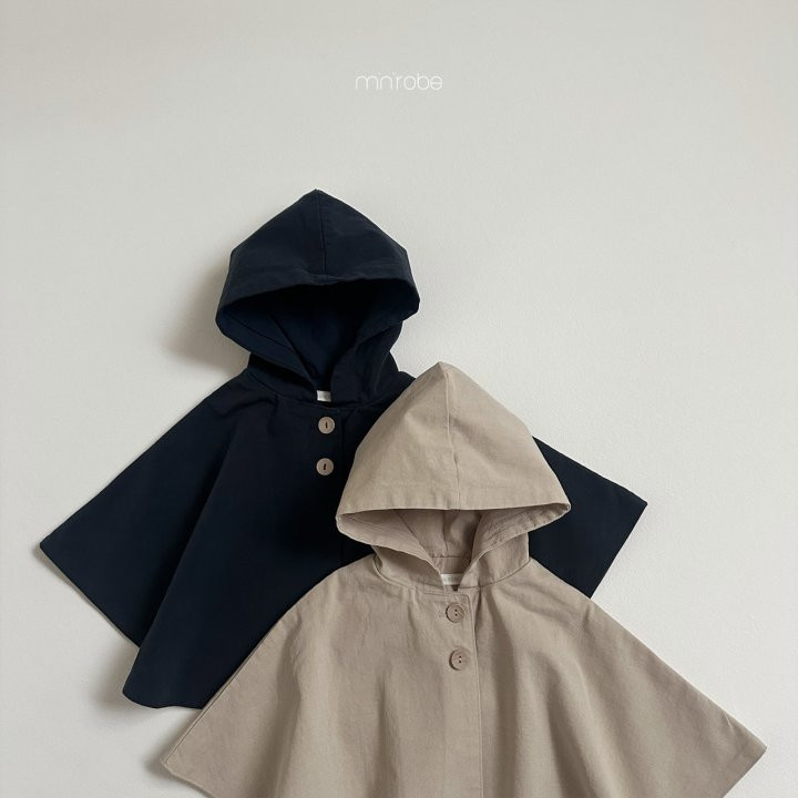 Mini Robe - Korean Baby Fashion - #onlinebabyboutique - Hooded Cape Coat - 2
