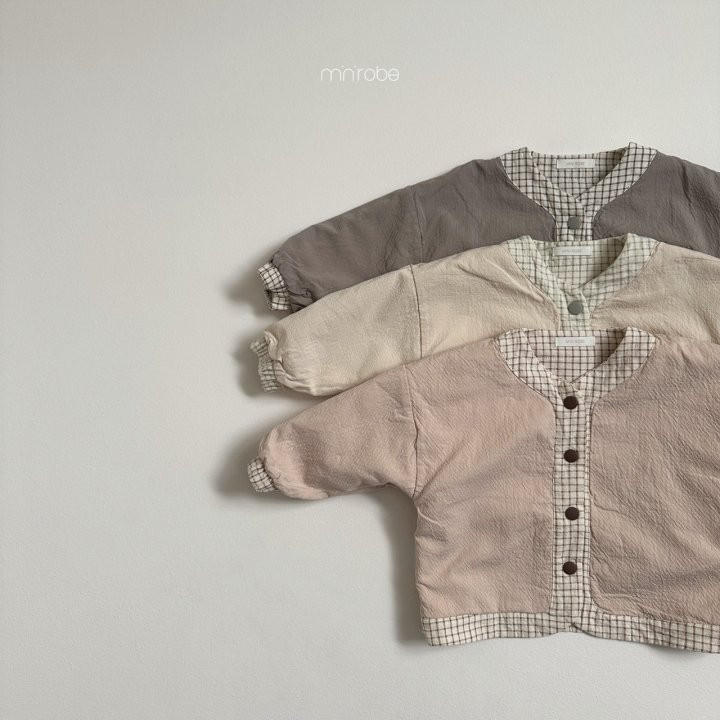 Mini Robe - Korean Baby Fashion - #onlinebabyboutique - Check River Cardigan - 6