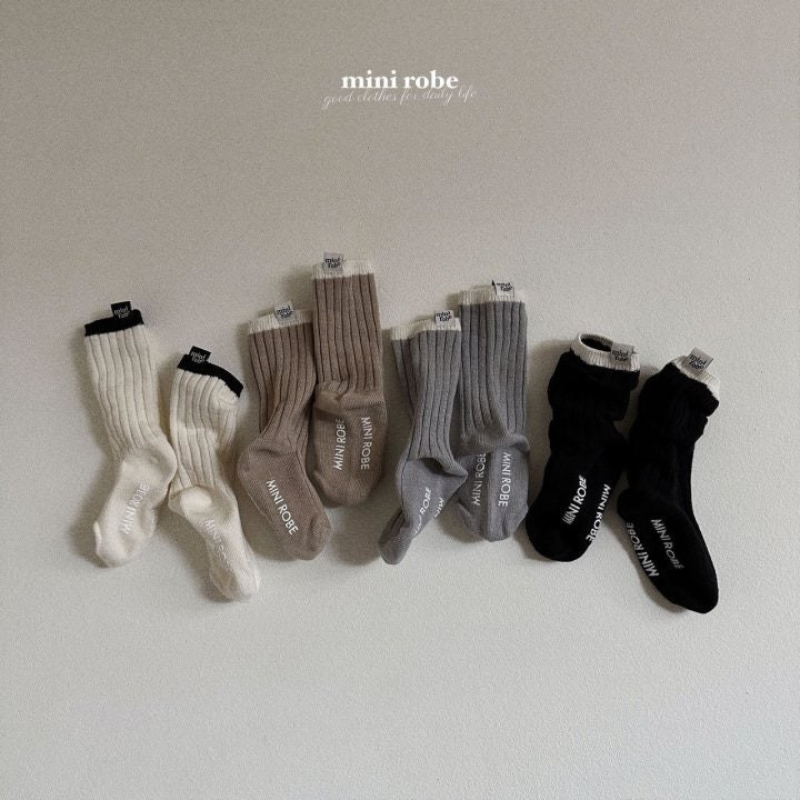 Mini Robe - Korean Baby Fashion - #onlinebabyboutique - Baba Socks Set