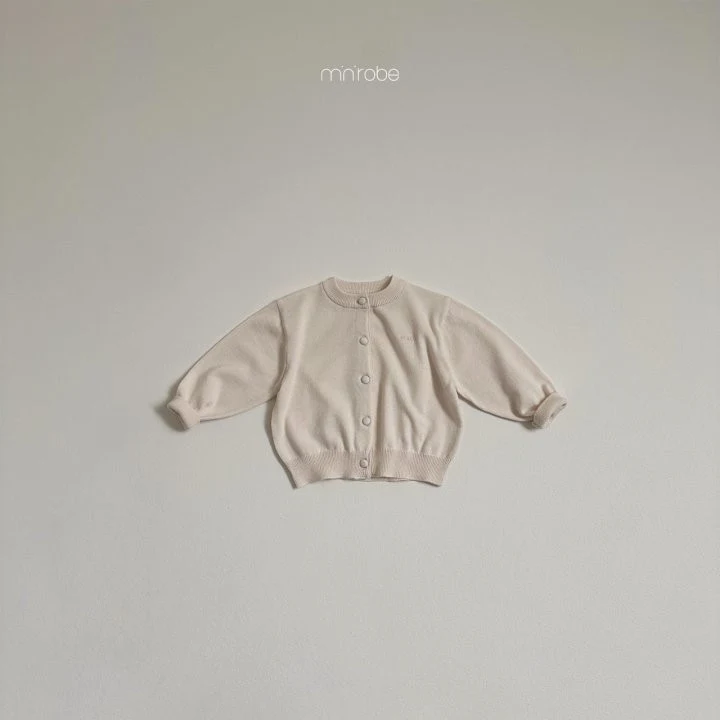 Mini Robe - Korean Baby Fashion - #onlinebabyshop - Bean Button Cardigan - 6