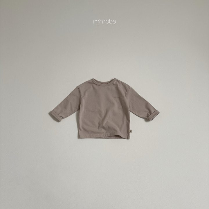 Mini Robe - Korean Baby Fashion - #onlinebabyshop - Robe Logo Long Sleeve Tee - 6