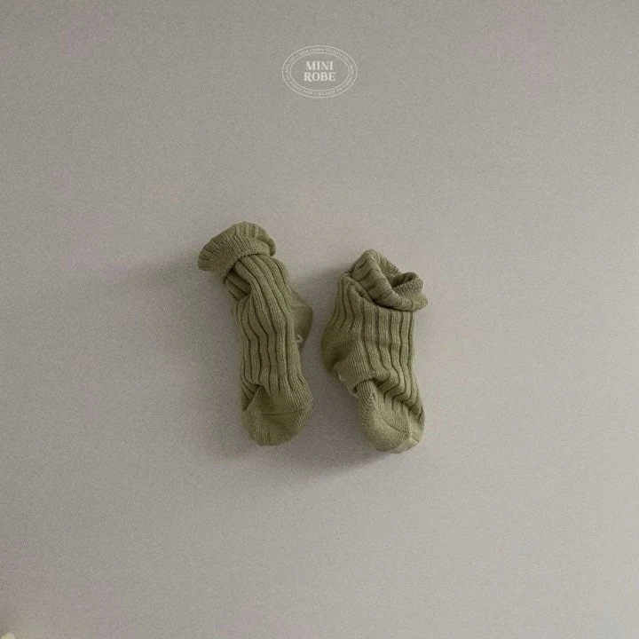 Mini Robe - Korean Baby Fashion - #onlinebabyshop - Pistachio Socks Set - 5