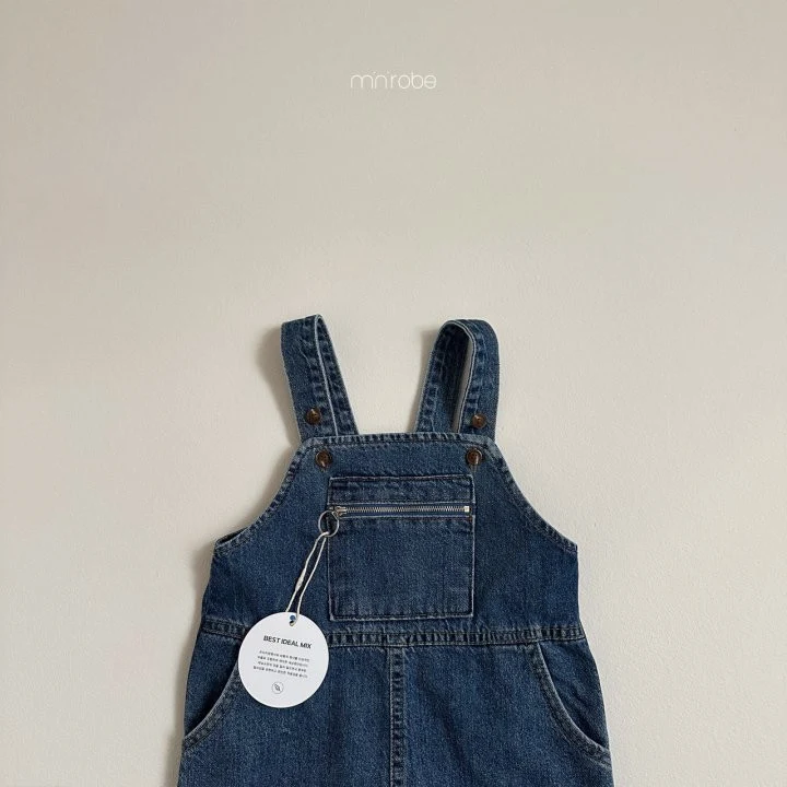 Mini Robe - Korean Baby Fashion - #smilingbaby - Poing Zipper Overalls - 9
