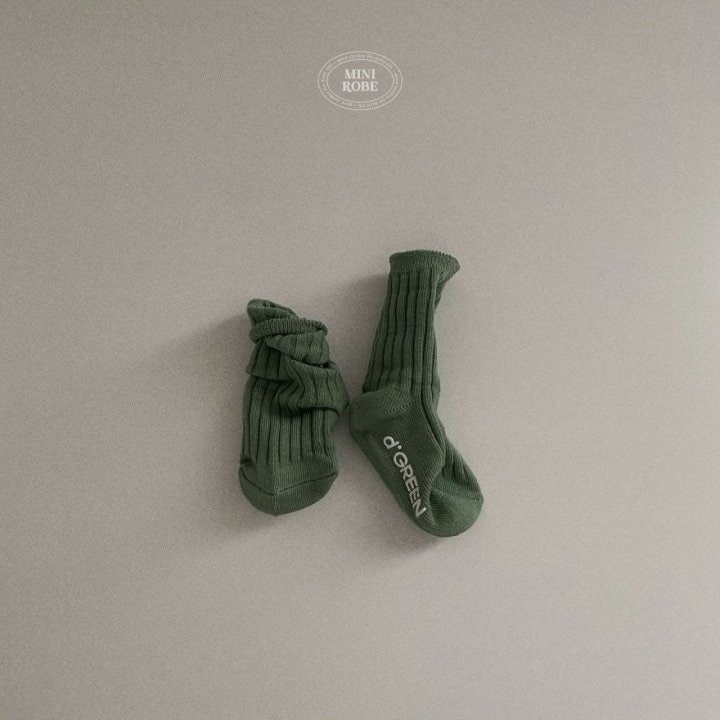 Mini Robe - Korean Baby Fashion - #smilingbaby - Pistachio Socks Set - 6