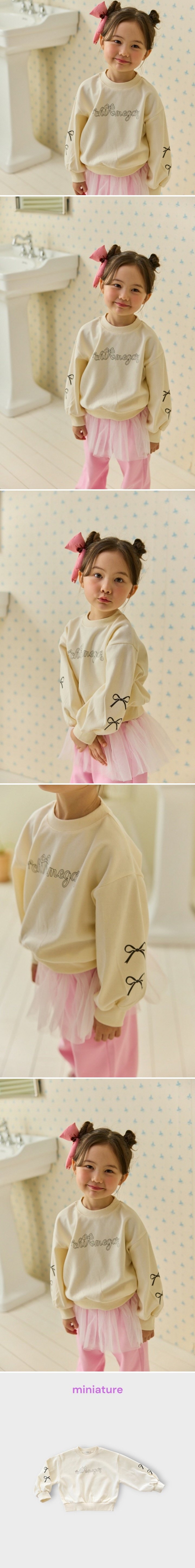 Miniature - Korean Children Fashion - #Kfashion4kids - Nana Ribbon Tee