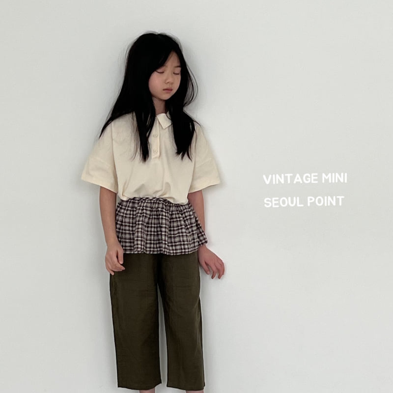 Minipoint - Korean Children Fashion - #Kfashion4kids - Button Collar Tee - 7