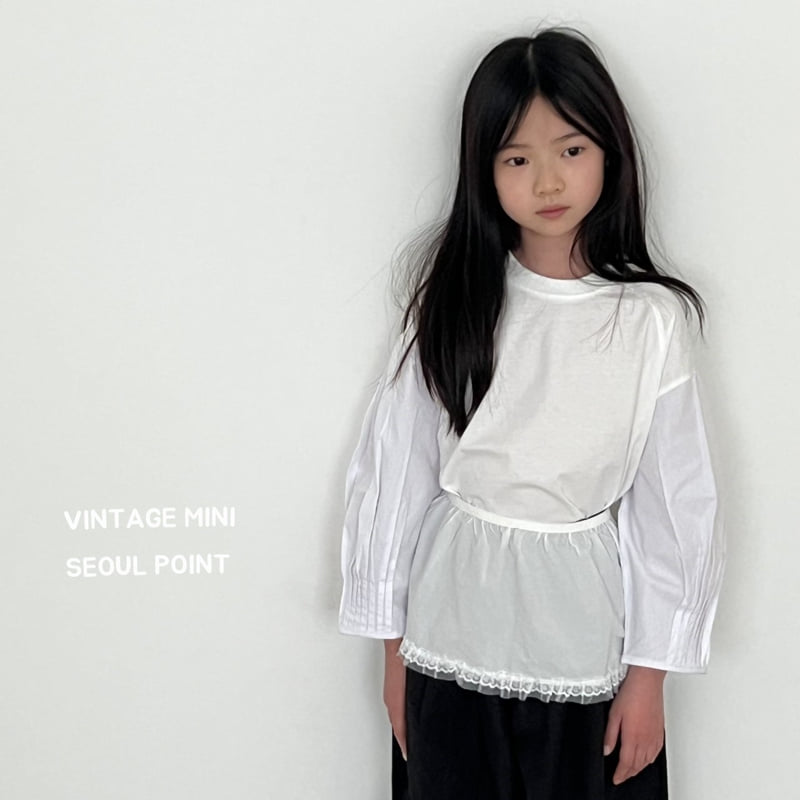Minipoint - Korean Children Fashion - #Kfashion4kids - Pumpkin Sleeve Blouse Tee - 7