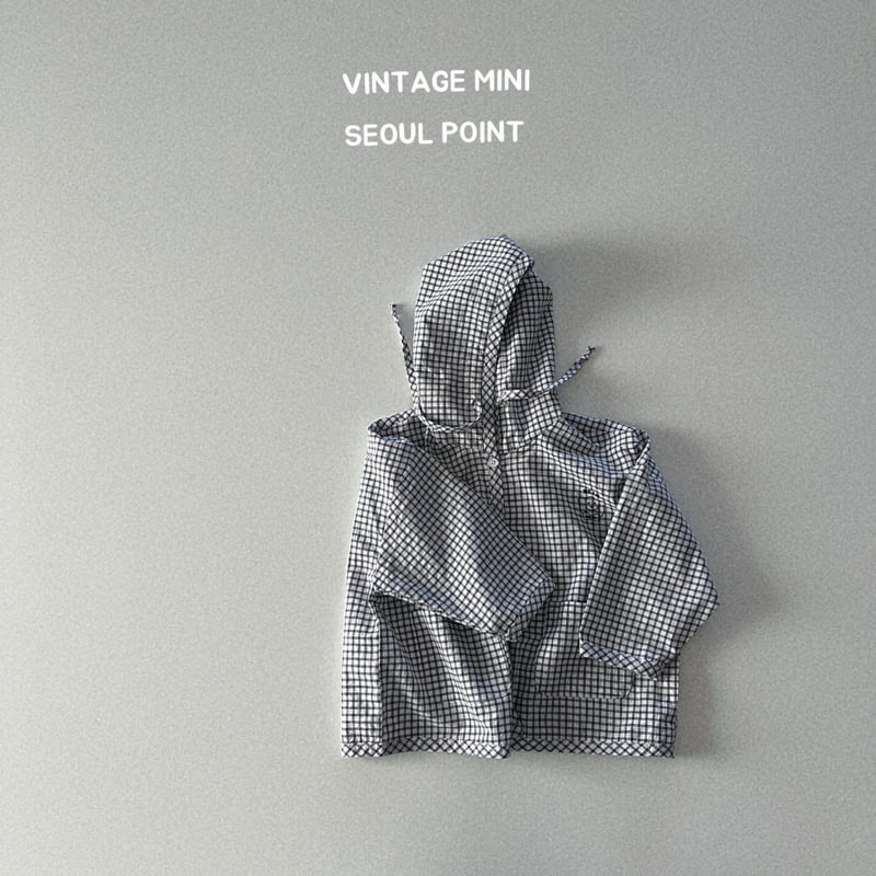 Minipoint - Korean Children Fashion - #Kfashion4kids - Bear Check Hoody