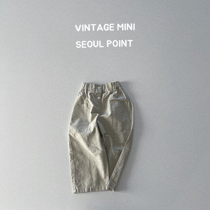 Minipoint - Korean Children Fashion - #Kfashion4kids - Center Cut Long Pants