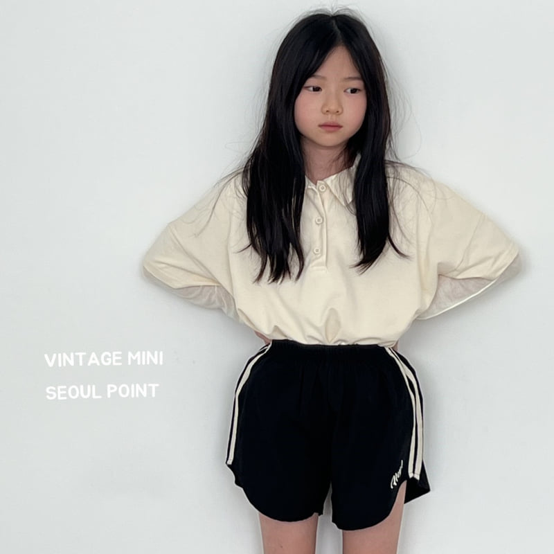 Minipoint - Korean Children Fashion - #Kfashion4kids - Hay Tape Shorts - 6