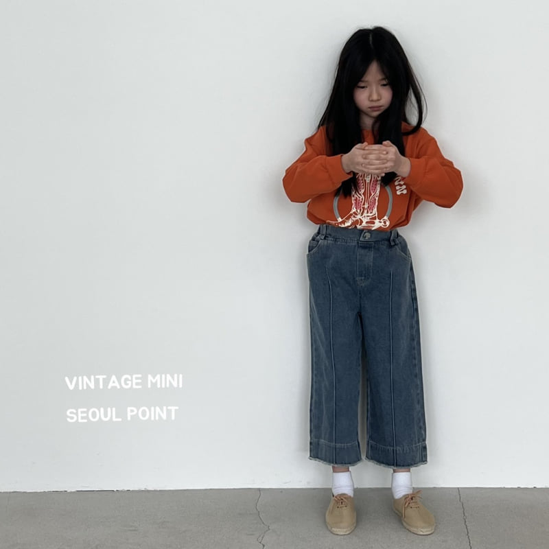 Minipoint - Korean Children Fashion - #Kfashion4kids - Pintuck Denim Pants - 5