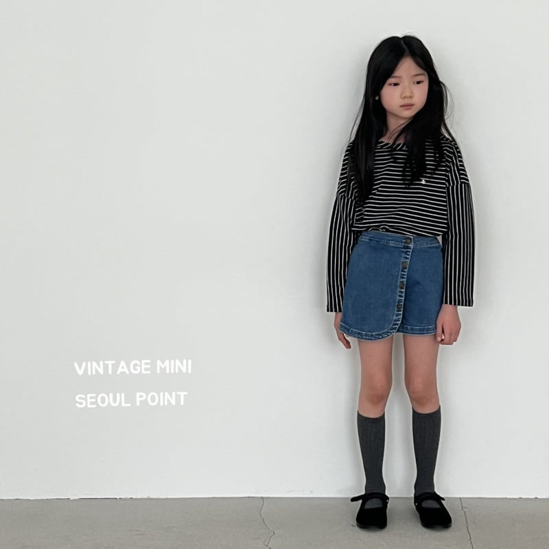 Minipoint - Korean Children Fashion - #childofig - Stripe Long Sleeve Tee - 6