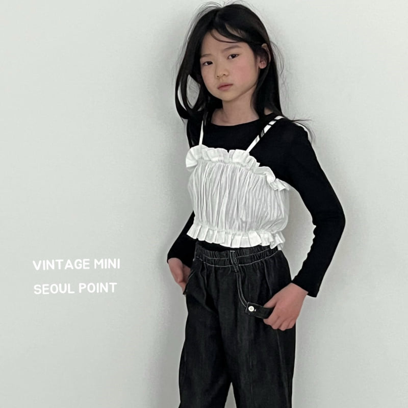 Minipoint - Korean Children Fashion - #childofig - Lace Pleated Blouse - 11