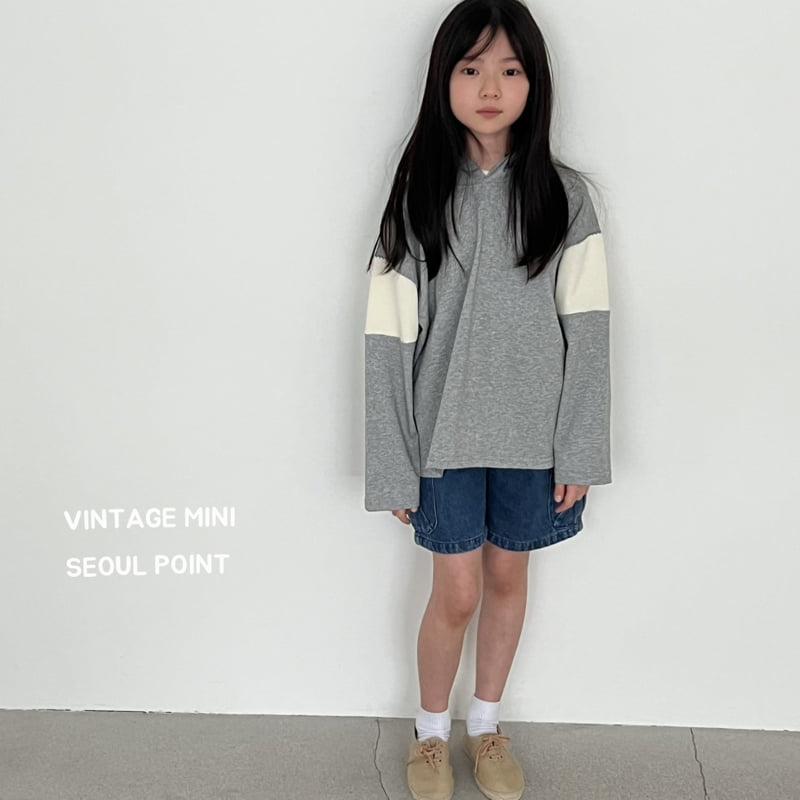 Minipoint - Korean Children Fashion - #childofig - Hood Sleeve Detail Sweatshirts - 7