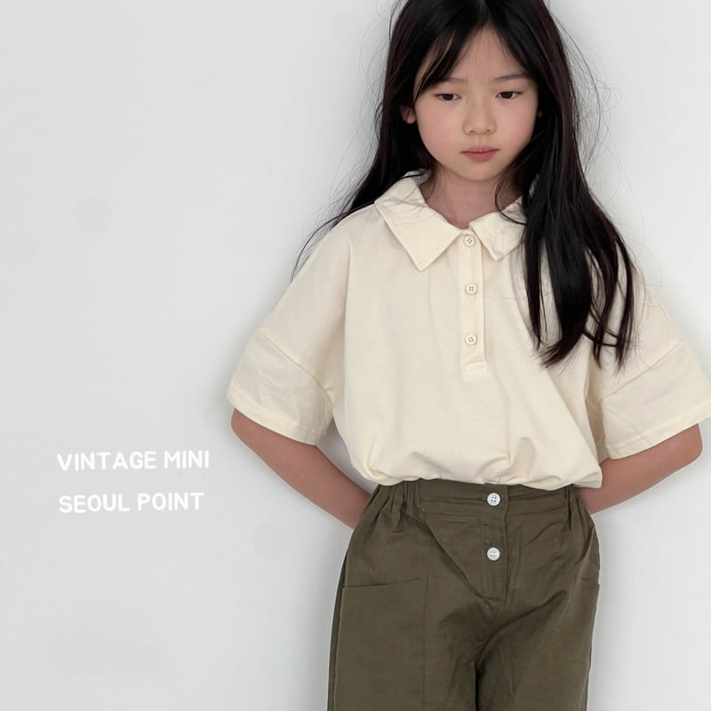 Minipoint - Korean Children Fashion - #childofig - Center Cut Long Pants - 7