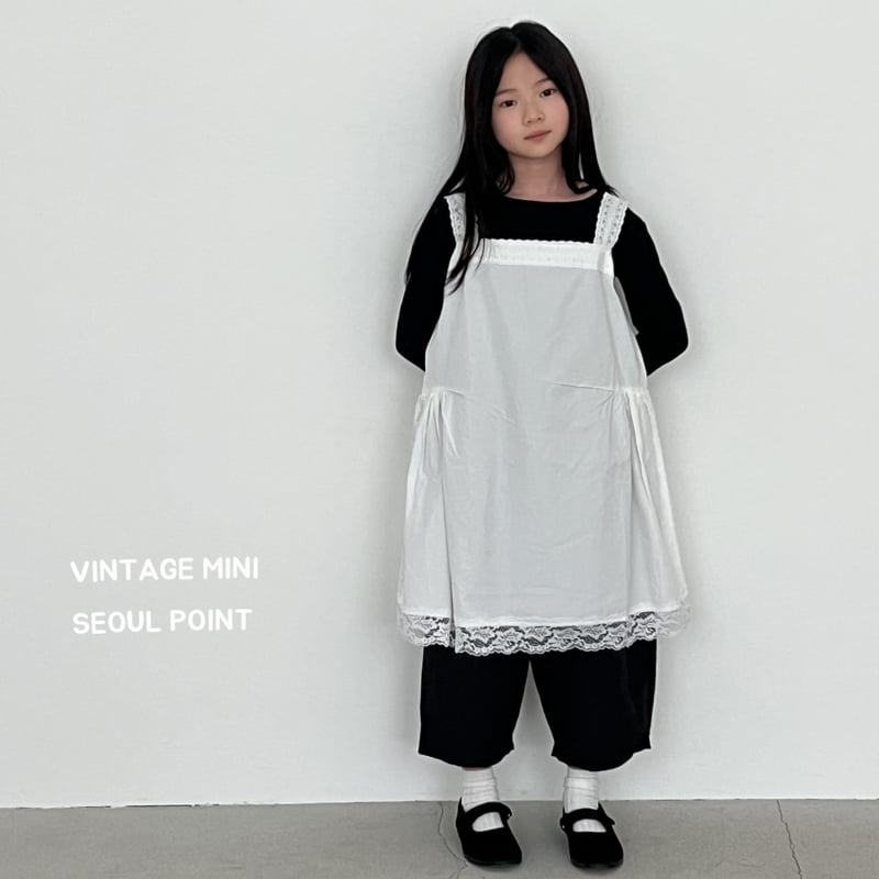 Minipoint - Korean Children Fashion - #childrensboutique - Lace Layered One-piece - 12