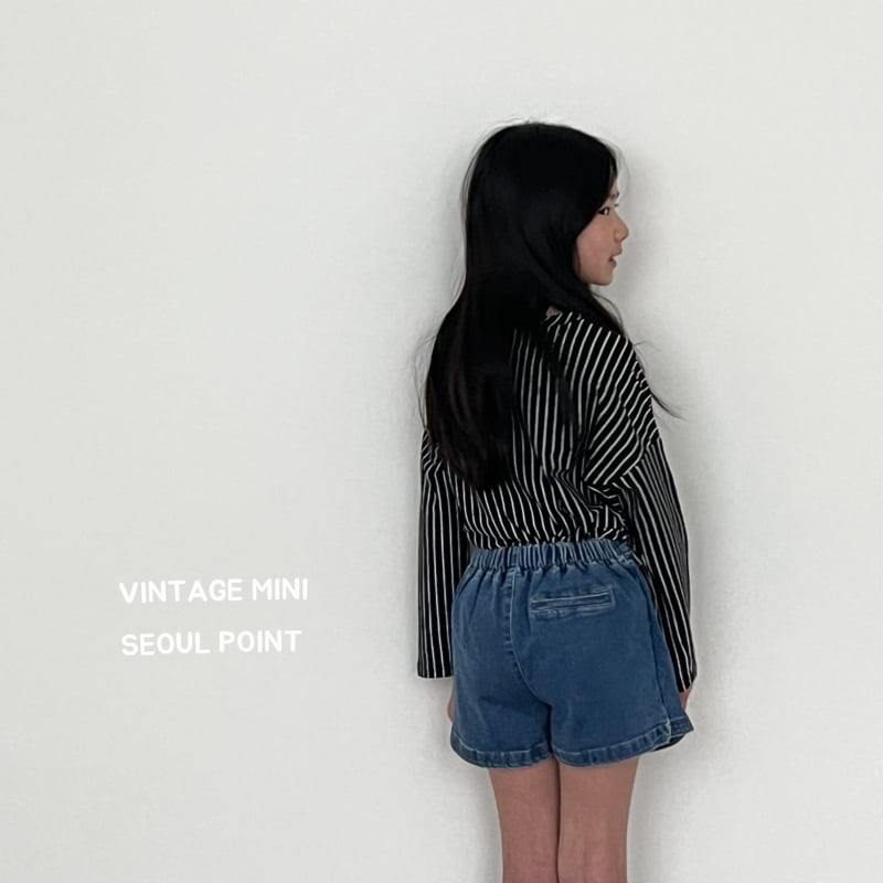 Minipoint - Korean Children Fashion - #designkidswear - Stripe Long Sleeve Tee - 8