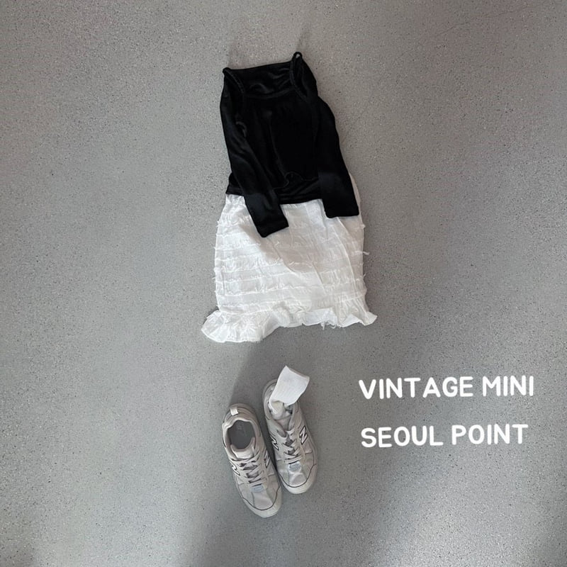 Minipoint - Korean Children Fashion - #designkidswear - Vintage Skirt - 2