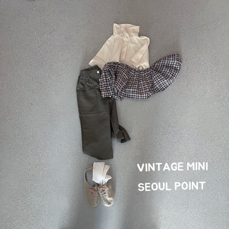 Minipoint - Korean Children Fashion - #discoveringself - Button Collar Tee - 2