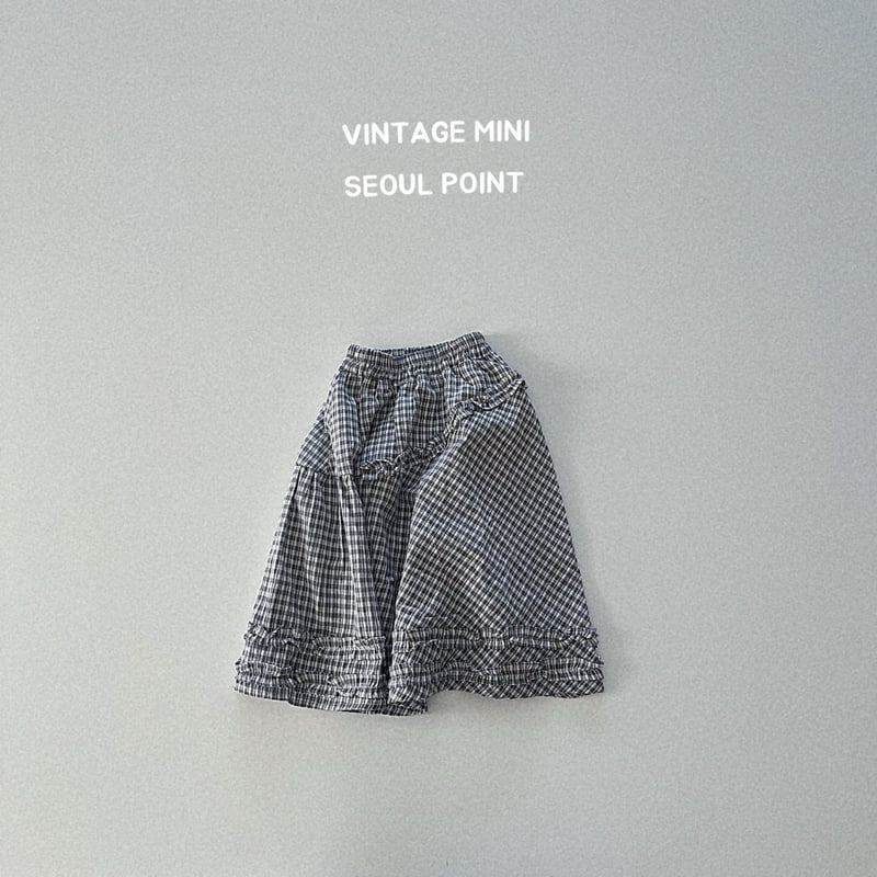 Minipoint - Korean Children Fashion - #discoveringself - Frill Padded Check Skirt